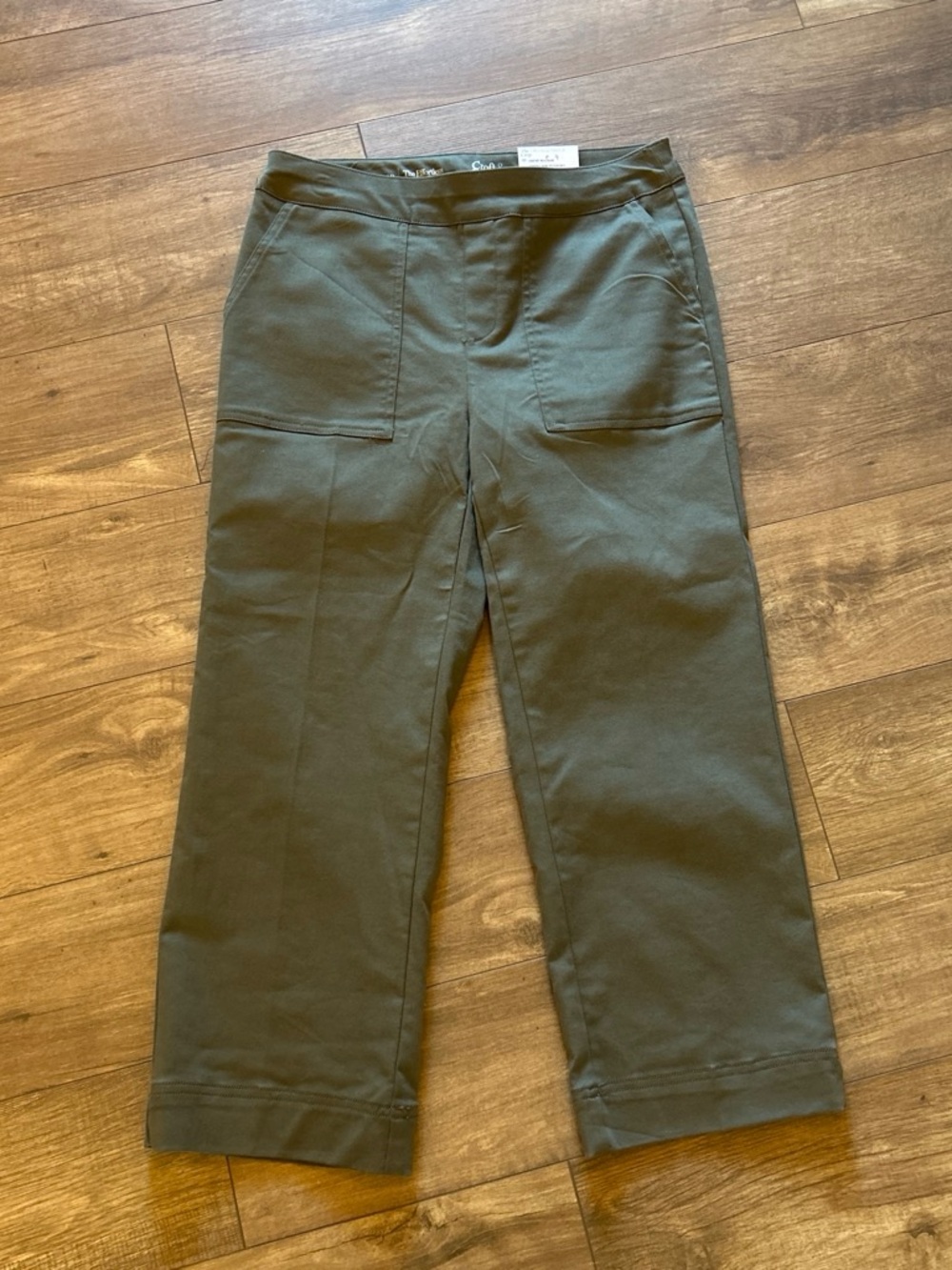 croft & barrow Olive Straight-Leg Utility Pants